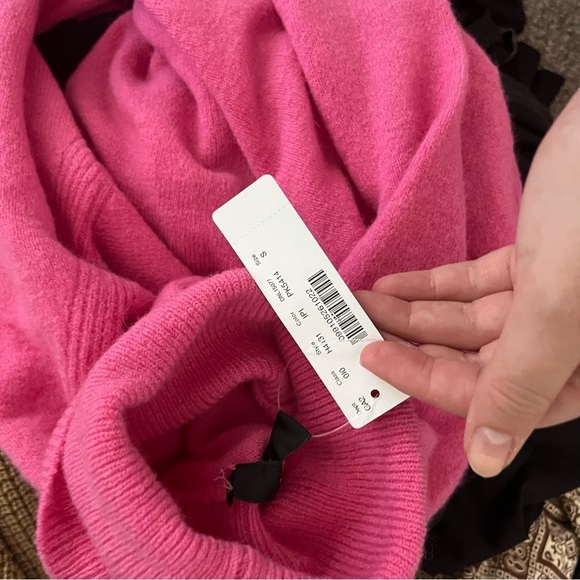 NWT J. Crew Supersoft Yarn Turtleneck Sweater Intense Pink Merino Wool Alpaca - Picture 5 of 7
